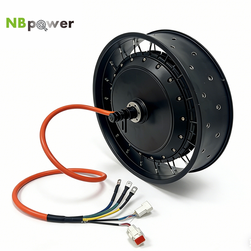 72V 8000W Brushless Hub Motor - NBpower/QS 273 40H 48-96v, daya 72V