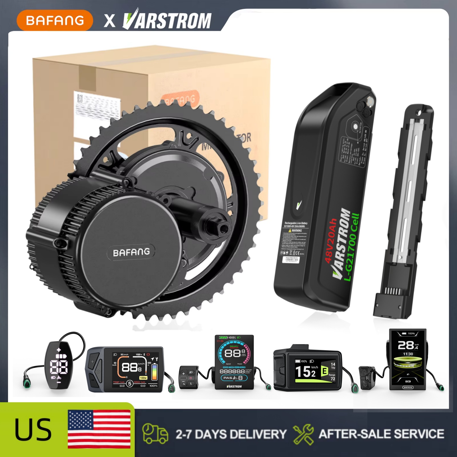 [Stok AS] Kit Konversi Sepeda  - Side Hung Mid Drive Motor Kit ulasan dan harga